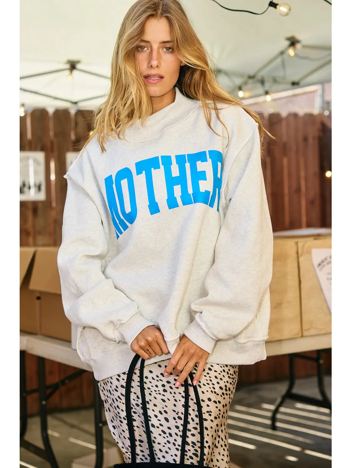 'MOTHER & COOL MOM' Reversible Sweatshirt