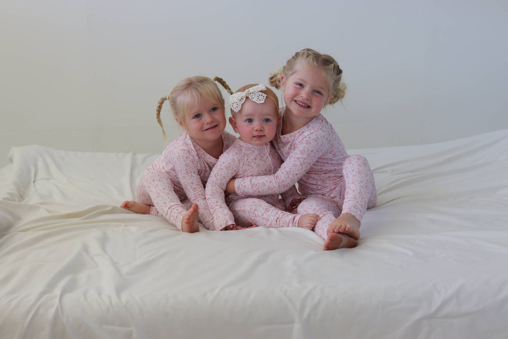 Pink Petal Zip Pajamas