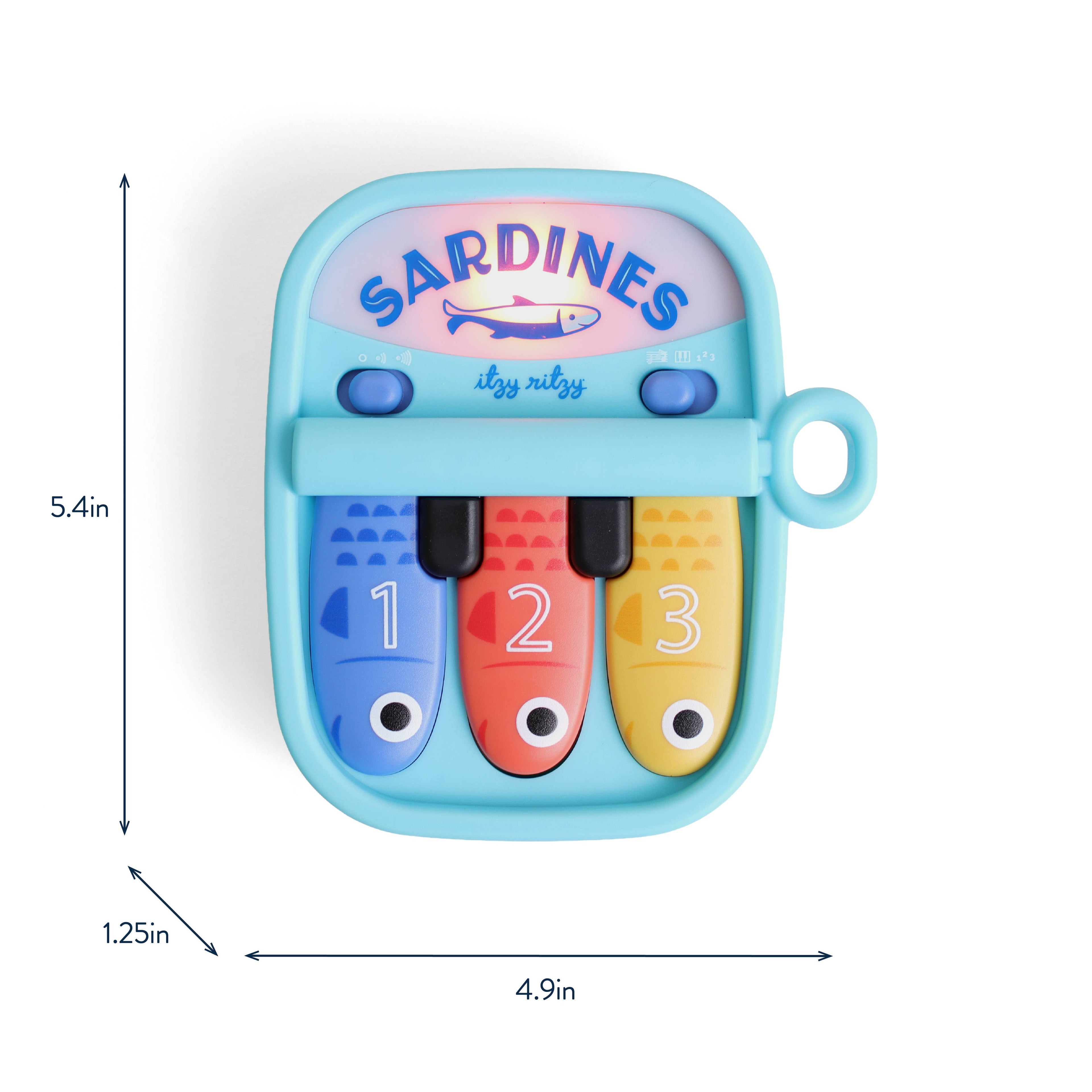 Bitzy Tunes Sardines - Light-up Interactive Piano Toy
