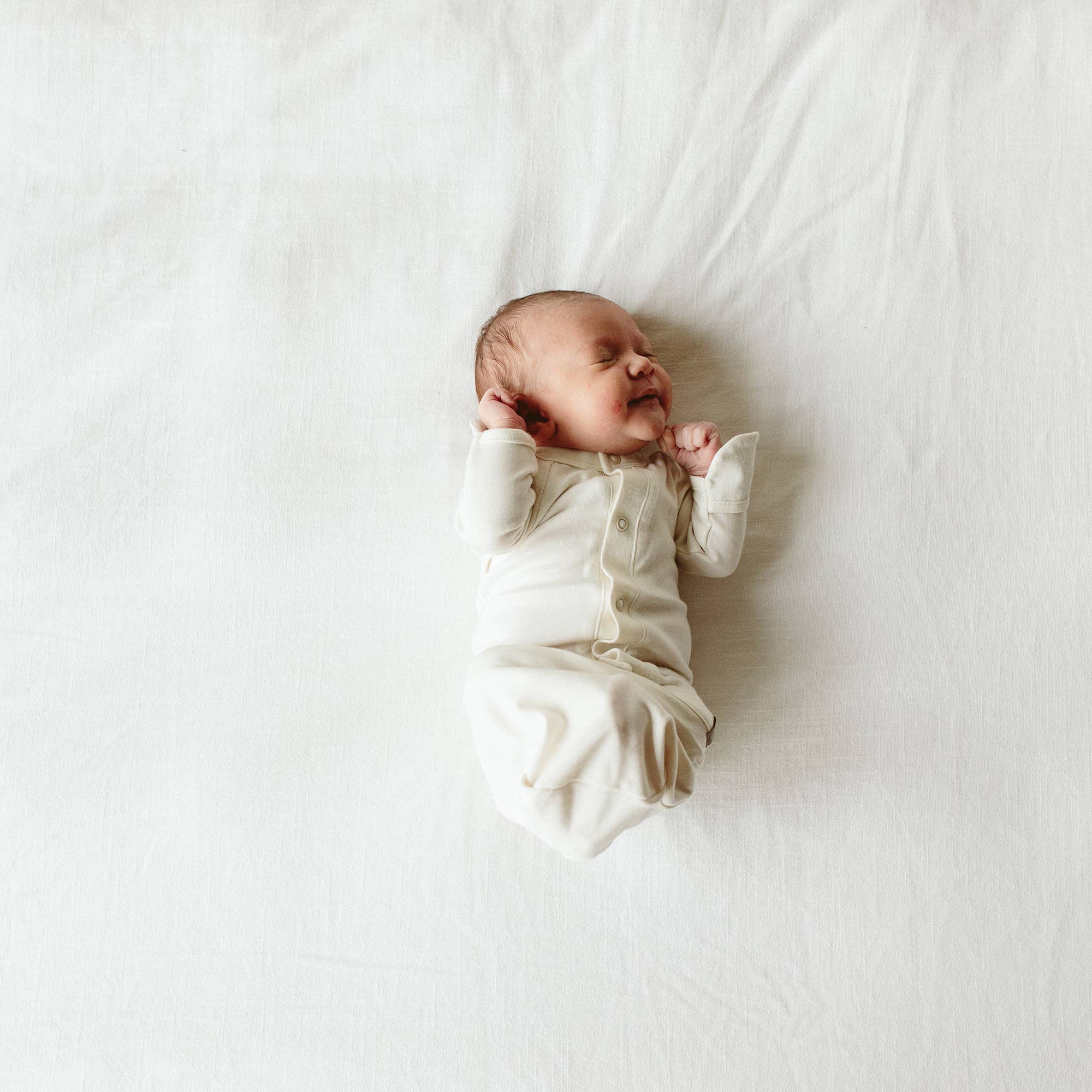 24 Hour Convertible Sleeper Baby Gown - Cloud