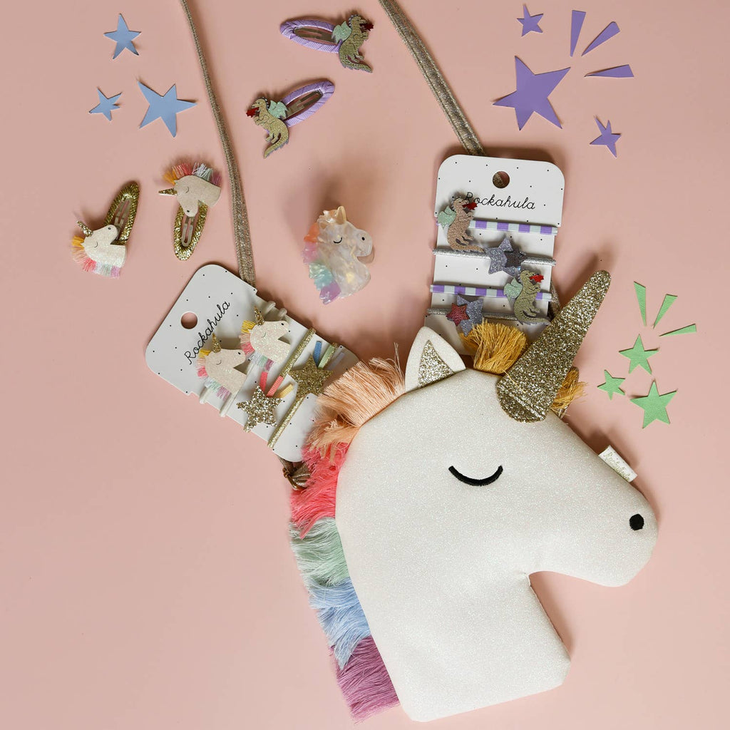 Rainbow Unicorn Clips