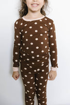 Espresso Polkadot Bamboo Set