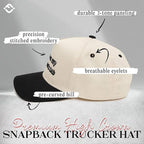 Two Tone Cap - Put It On My Husband's Tab - Black/Beige