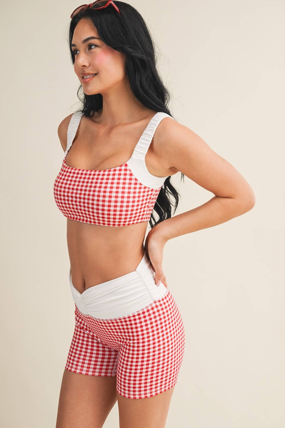 Gingham Print WorkOut Set