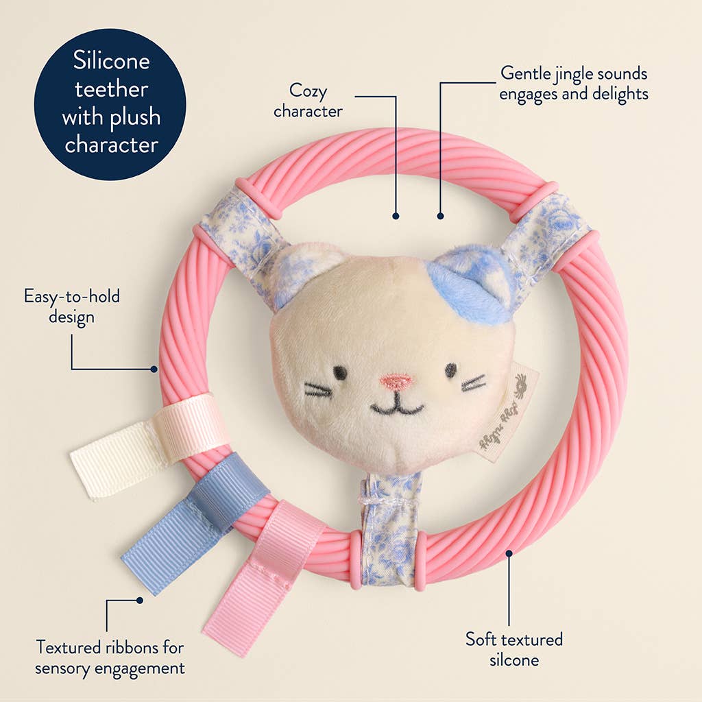 Teething Ring with Plush Character