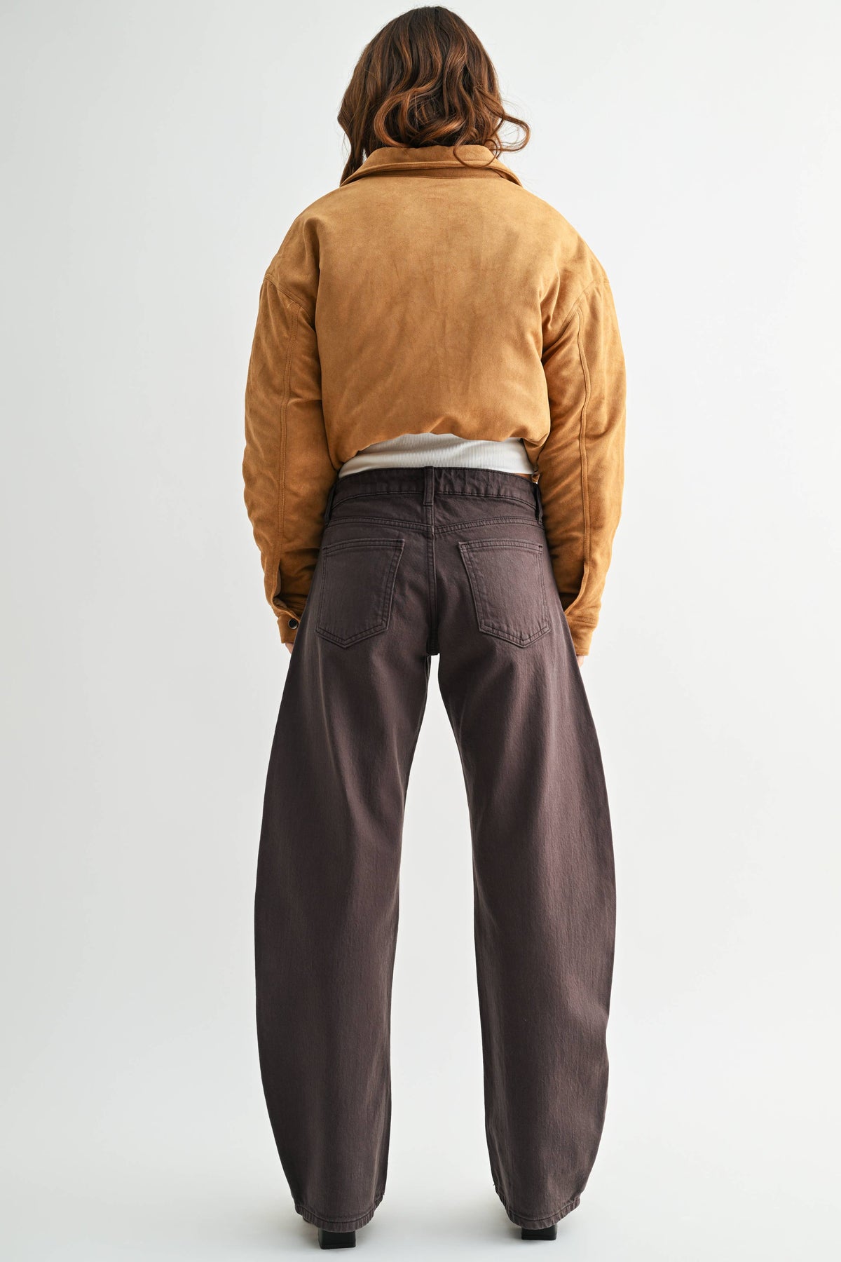 5 Pocket Barrel Jean - CHOCOLATE