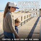 Criss Cross 2-Tone Hat - Boy Mom - Navy/Beige