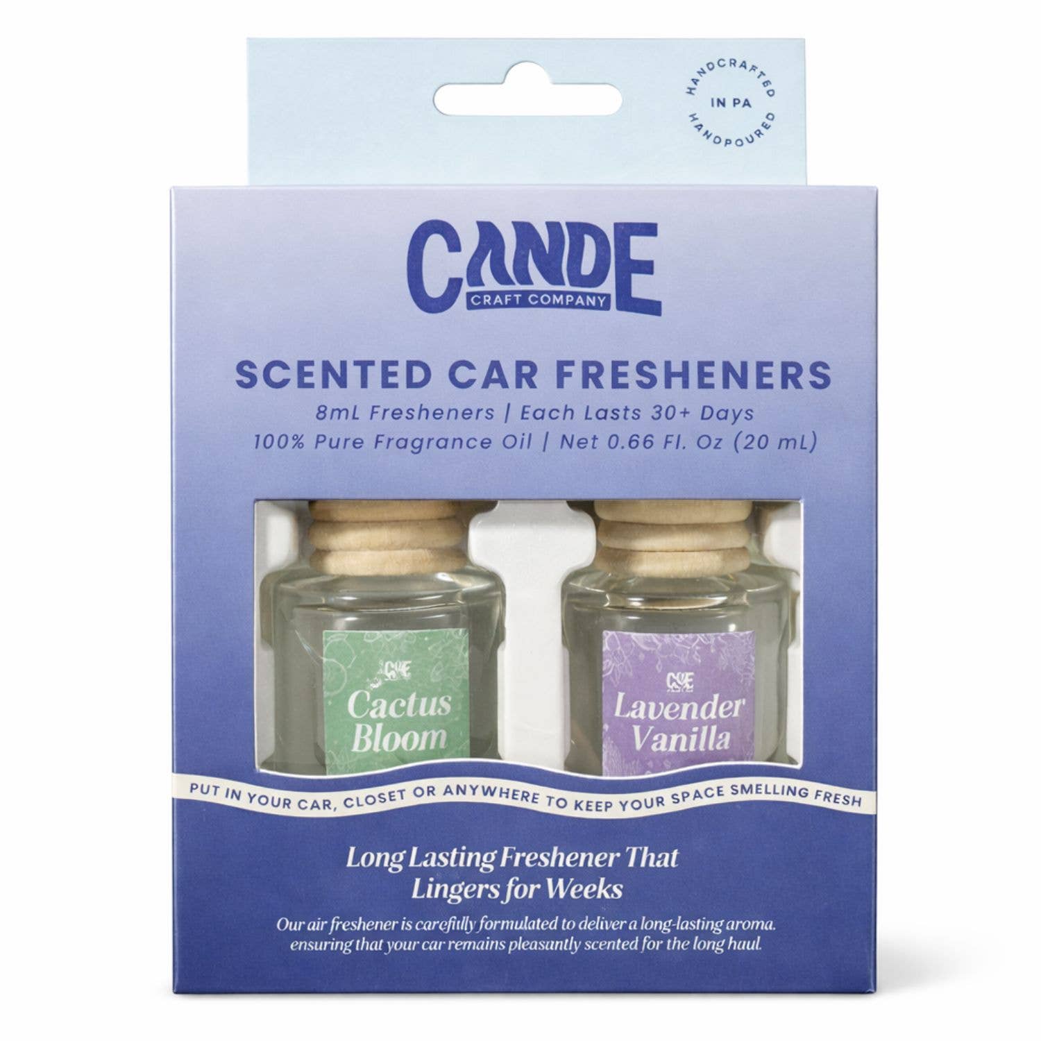 Scented Car Freshener 2 Pack (multiple scents)