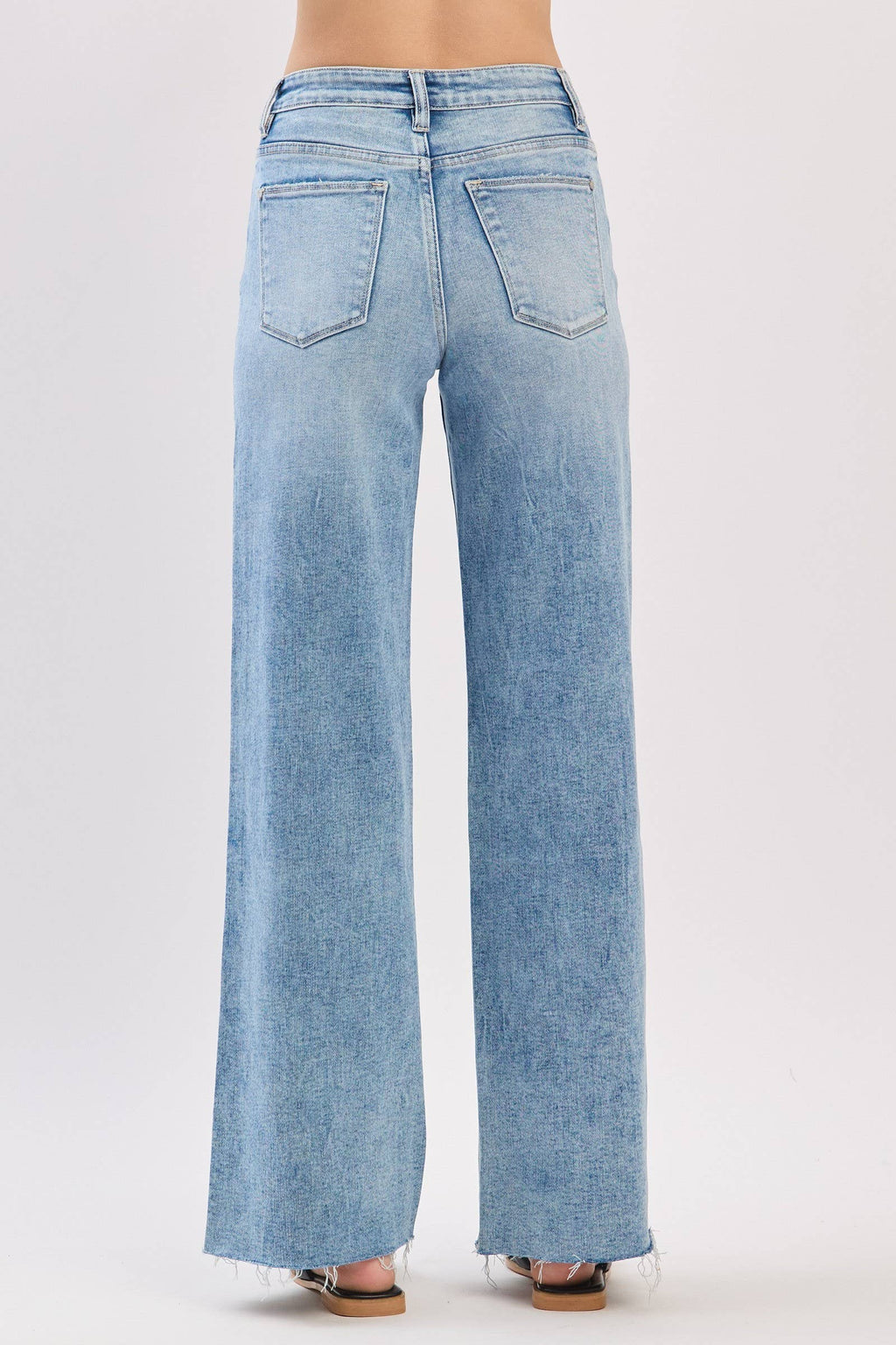 HIGH RISE WIDE LEG JEANS