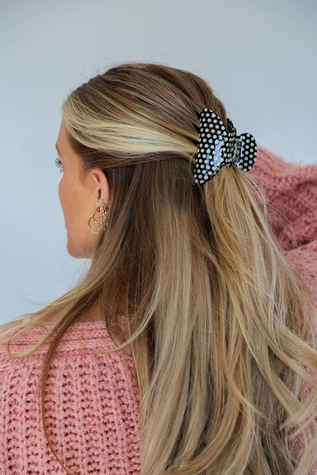 KAXI BLACK & WHITE POLKA DOT CLAW - 2 Sizes