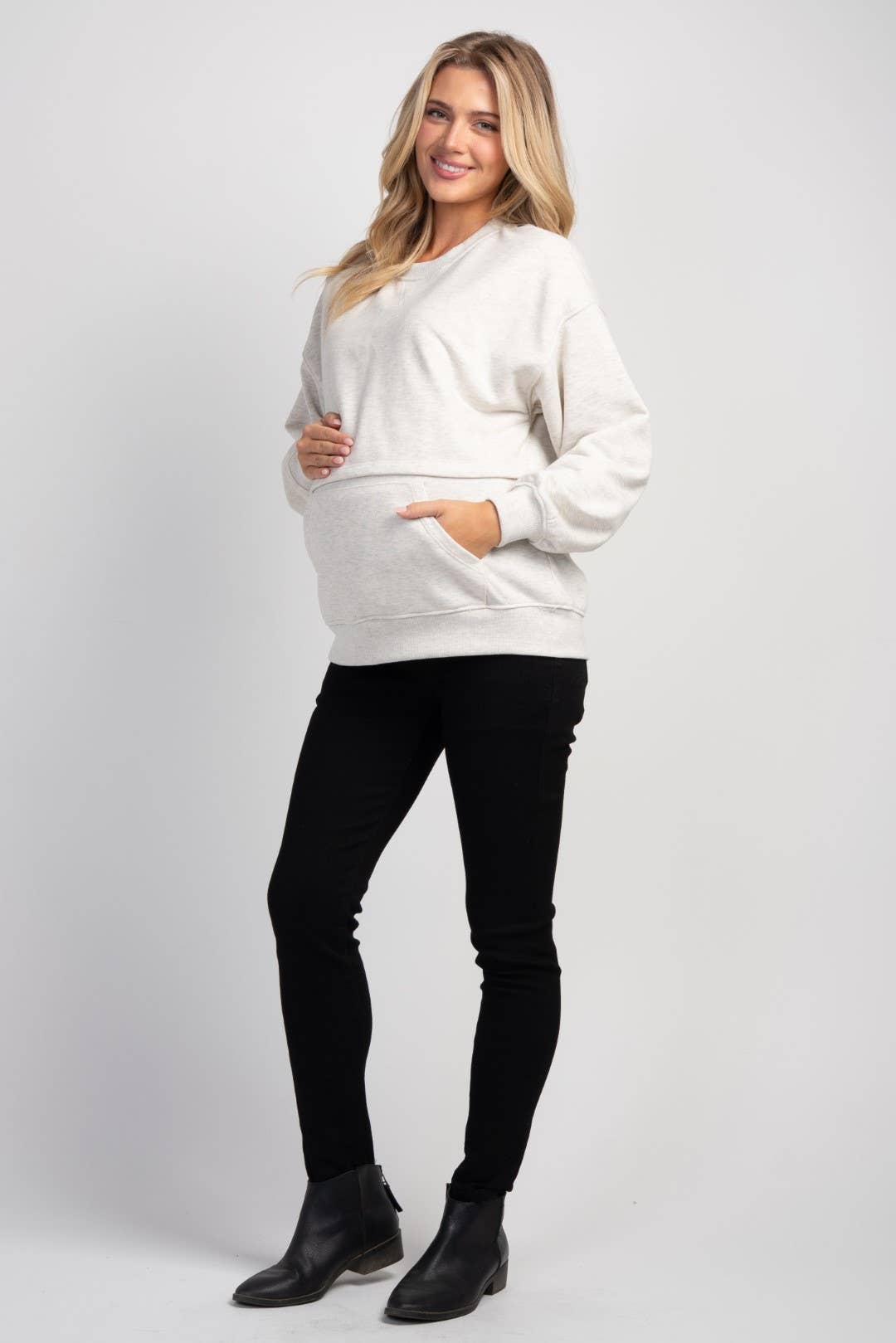 Maternity Nursing Access Kangaroo Pocket Sweatshirt