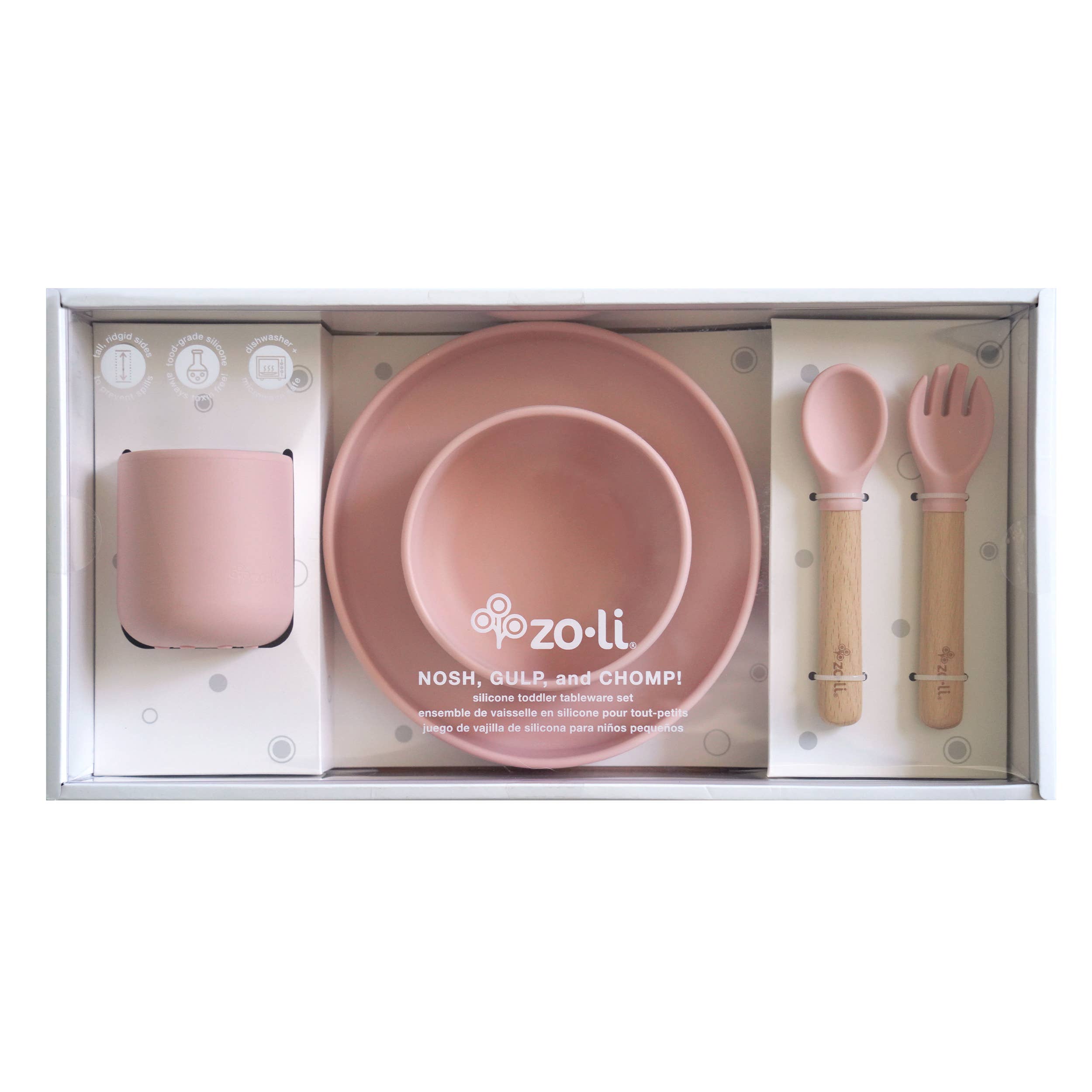 Silicone toddler feeding set