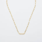 24K Gold Mama Paperclip Pendant Necklace