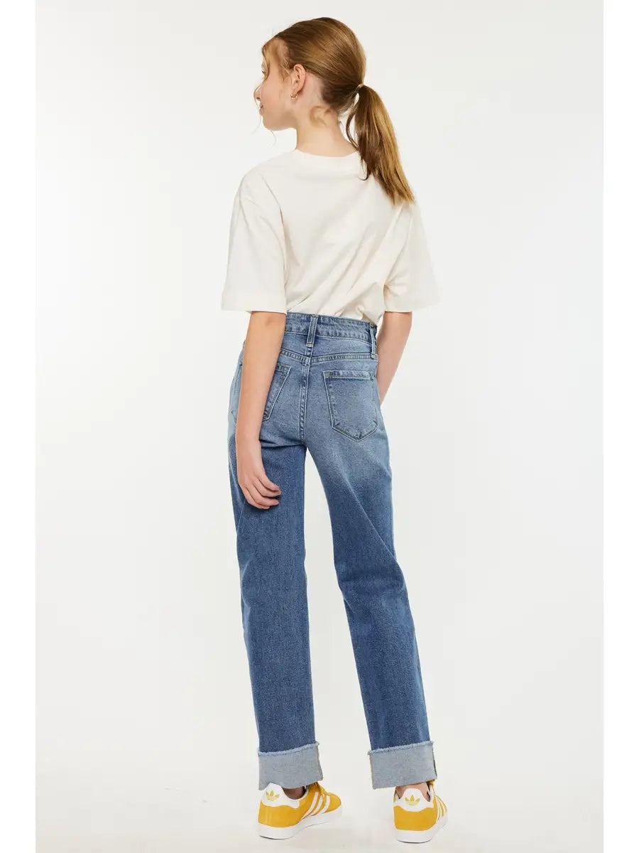 High Rise Straight Jeans