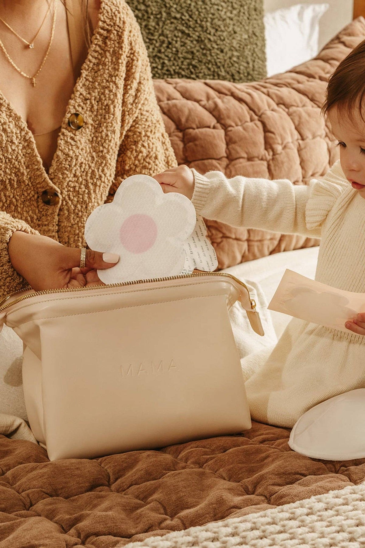 Vegan Leather Mama Bag | New Mom Gift, Postpartum, Baby