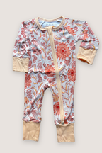 Convertible Two-Way Ruffled Zipper One Piece | Coral Floral