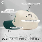 Two Tone Cap - Go Ask Your Dad - Beige/Green