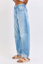 Mid Waist Barrel Leg with Darts