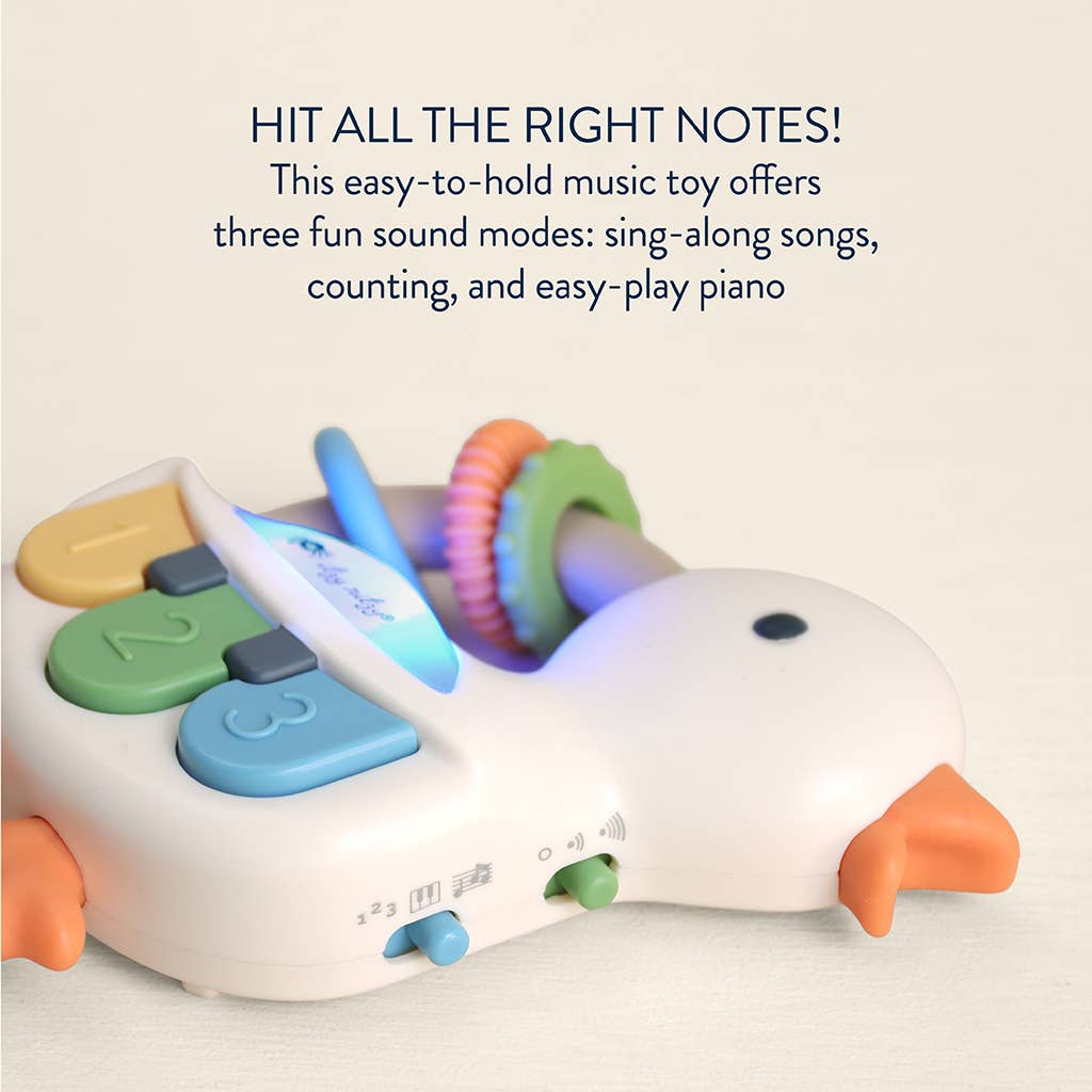 Bitzy Tunes Goose - Light-up Interactive Piano Toy