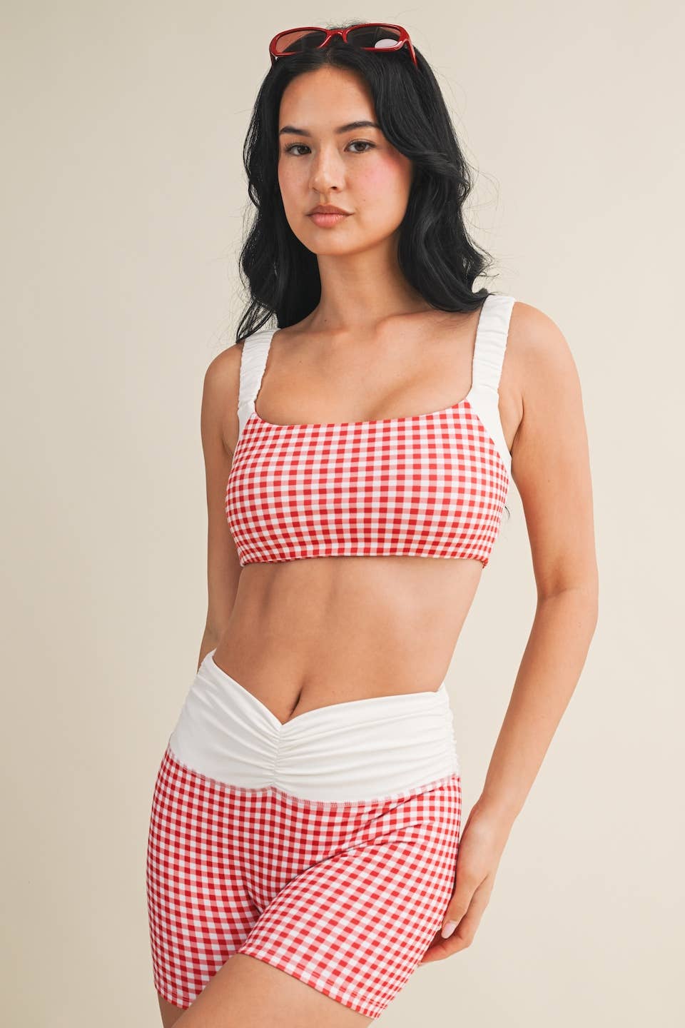Gingham Print WorkOut Set
