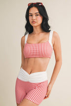 Gingham Print WorkOut Set