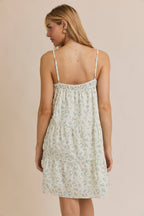 SLEEVELESS TIERED MINI DRESS
