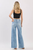 HIGH RISE WIDE LEG JEANS
