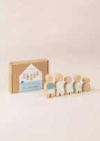 Set of 5 Family Wooden Doll House Characters