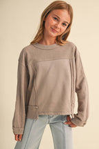 GIRLS CREW NECK SWEATSHIRT
