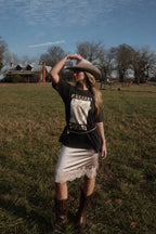 Wild Card Cowboy Distress Vintage-Wash Graphic Tee