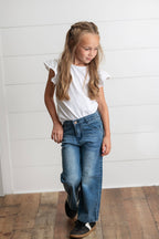 Medium Wash Wide Leg Jean