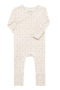 Mauve Lattice Bamboo Wrap Footie