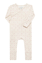 Mauve Lattice Bamboo Wrap Footie