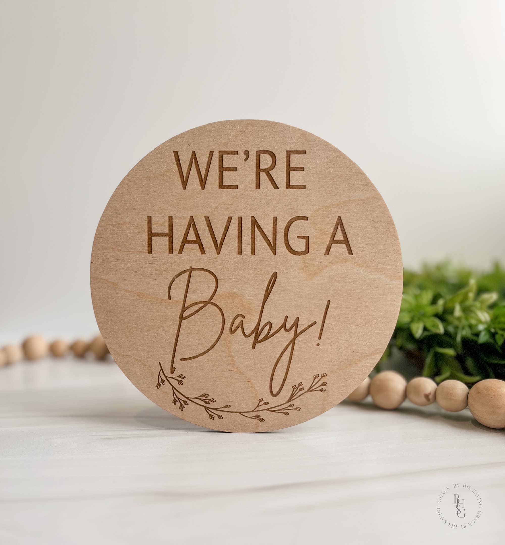 We're Having A Baby Pregnancy Announcement Sign