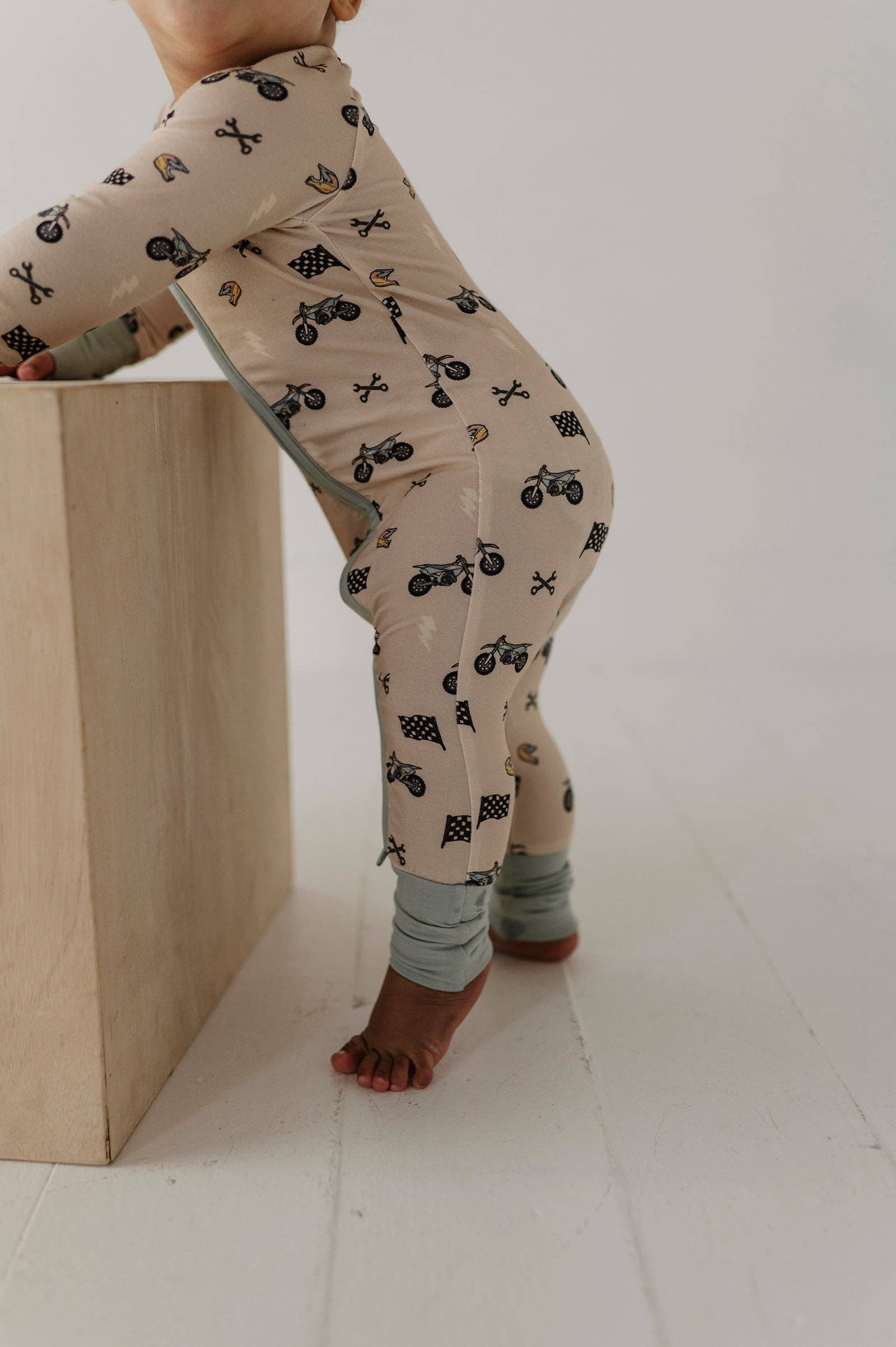Babysprouts Long Sleeve Zip Romper - Multiple styles