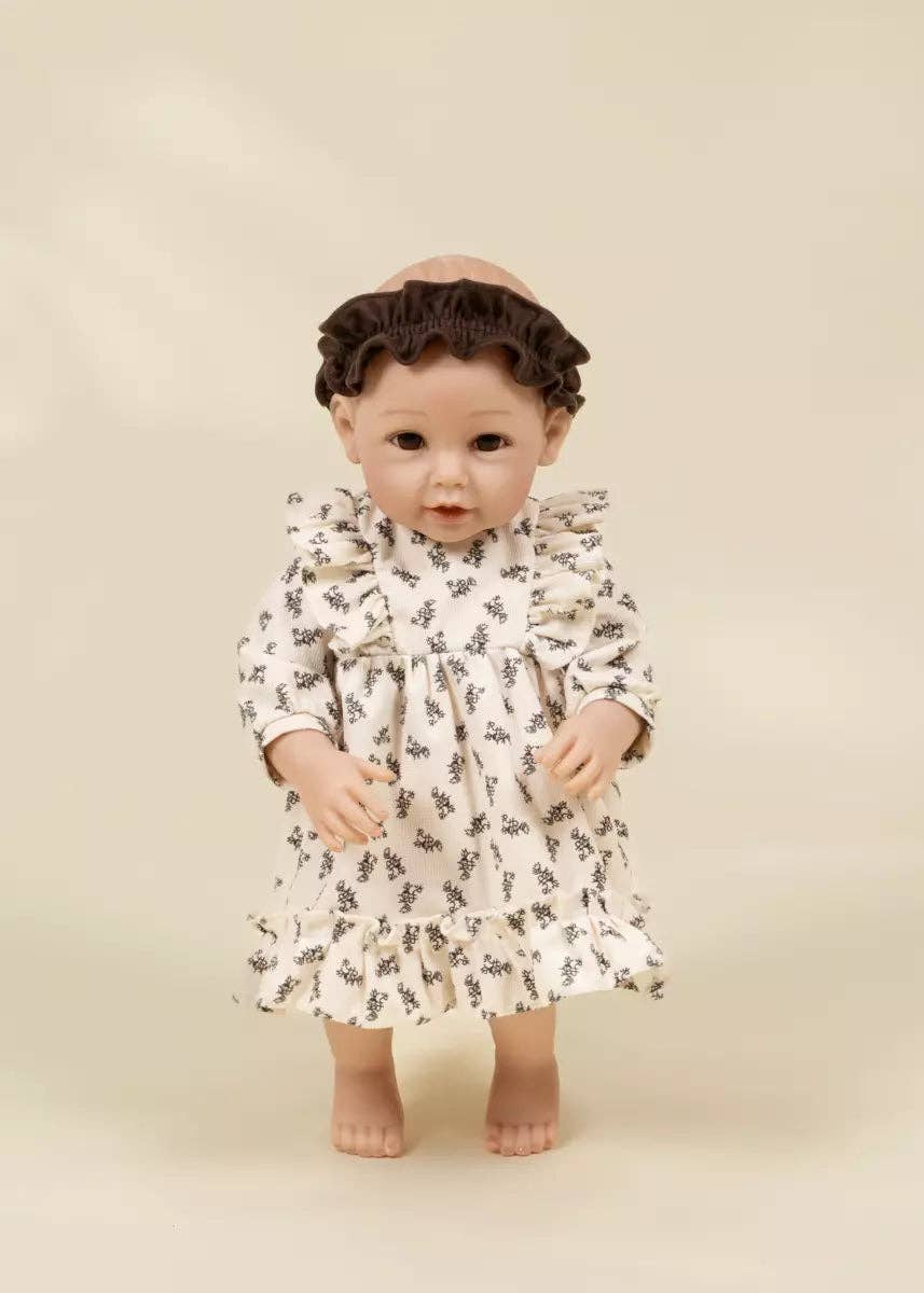 CocoBaby 18" (46 cm) Baby Play Doll Clothing Set – Ruffled Dress