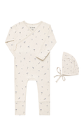 Blue Baby’s Breath Bamboo Wrap Footie
