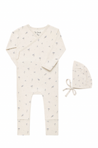 Blue Baby’s Breath Bamboo Wrap Footie