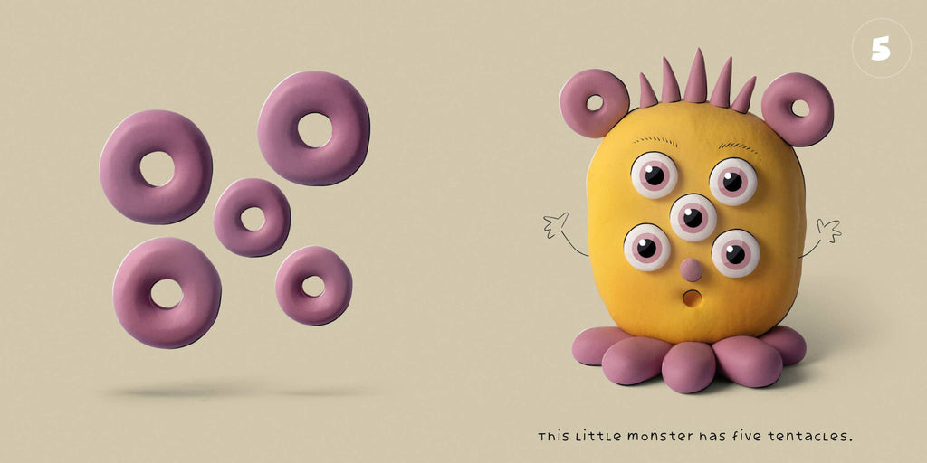 1-2-3 Monsters Book