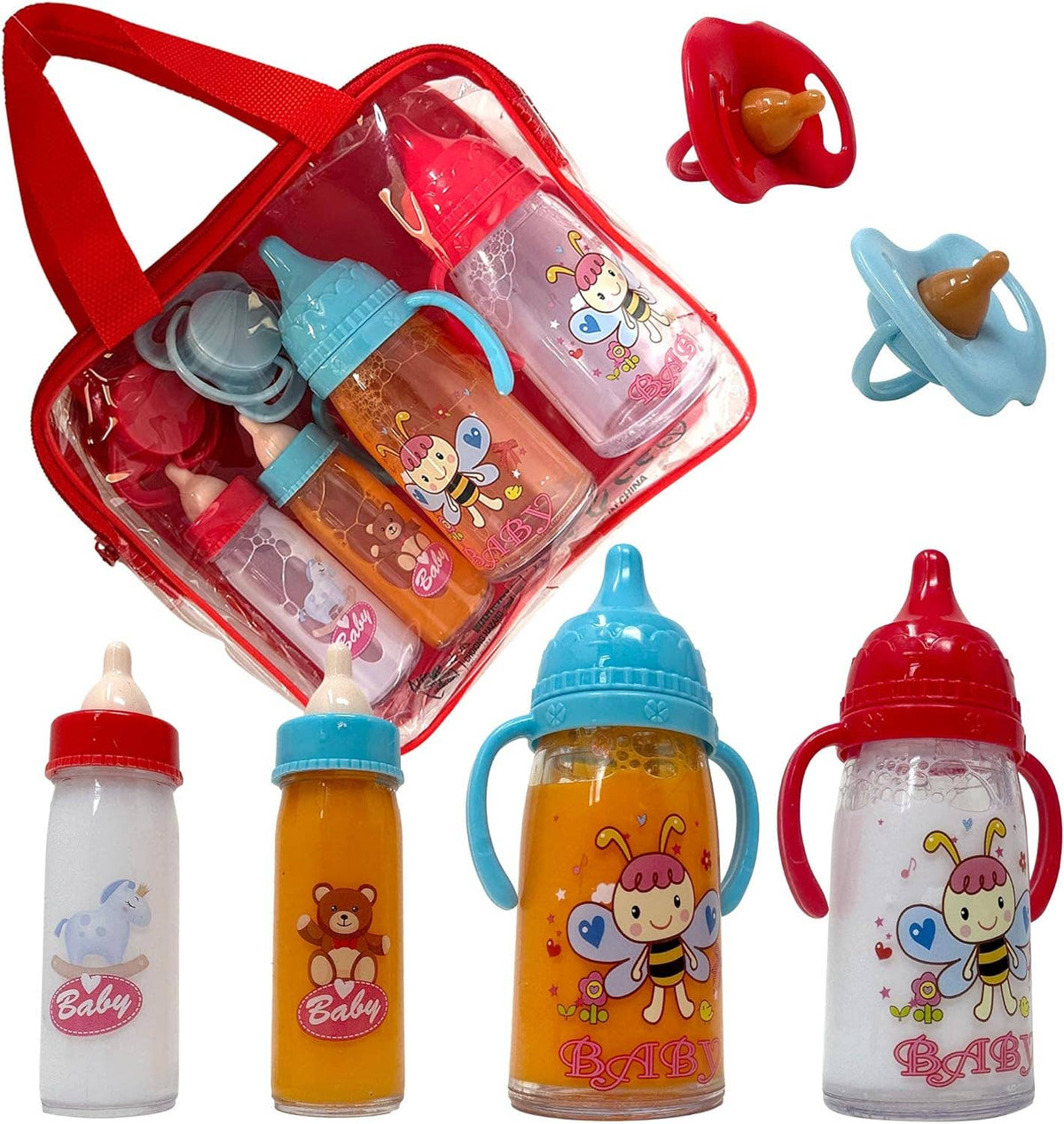Baby Doll Bottles with Magic Disappearing Milk & Juice