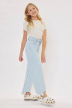GIRLS HIGH RISE WIDE LEG JEANS