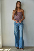 Knit Jacquard Tube Top (multiple colors)