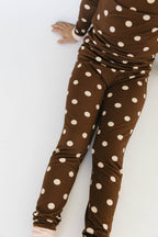Espresso Polkadot Bamboo Set
