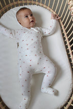 Vintage Rose Bamboo Wrap Footie