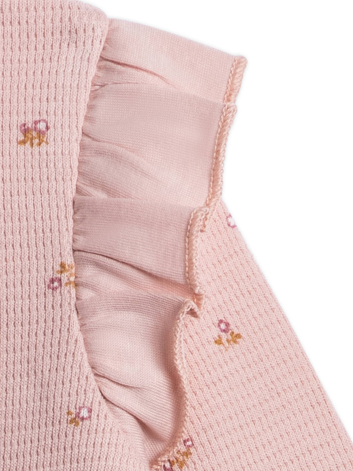 Mila Waffle Knit Flutter Sleeve Romper - Tilda Floral