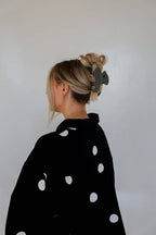 KAXI BLACK & WHITE POLKA DOT CLAW - 2 Sizes