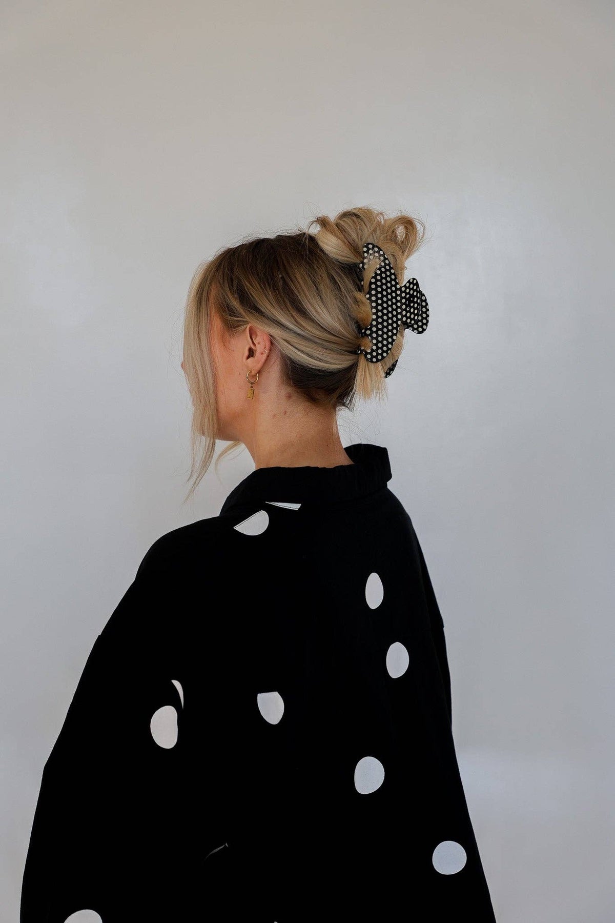 KAXI BLACK & WHITE POLKA DOT CLAW - 2 Sizes