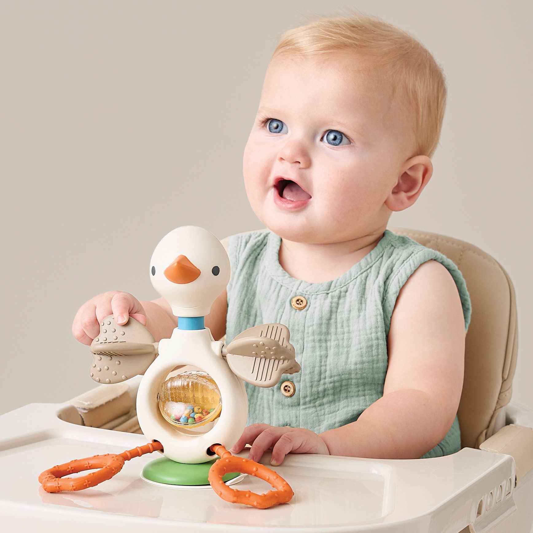 Itzy Twist & Bop - High Chair Sensory Toy Goose