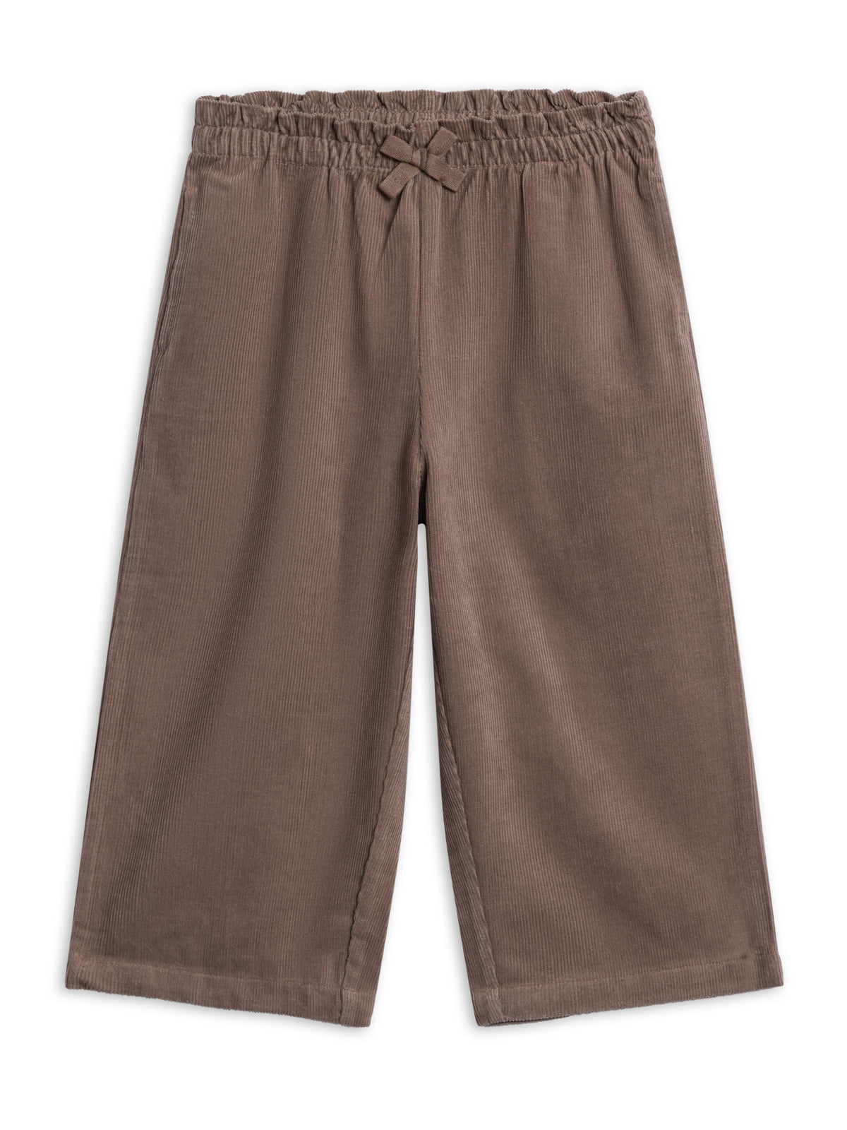 Nadine Fine Corduroy Wide Leg Toddler Pant - Taupe