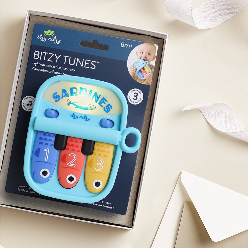 Bitzy Tunes Sardines - Light-up Interactive Piano Toy